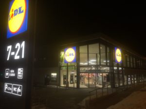 Zrekonstruvaná prodejna LIDL - Brněnská