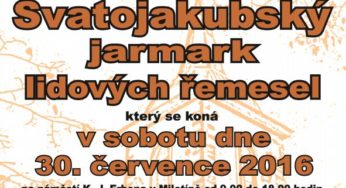 Svatojakubský jarmark lidových řemesel – Miletín – sobota 30. července