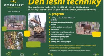 Den lesní techniky – sobota 15. října – Městské lesy Hradec Králové
