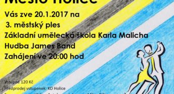 3. městský ples Holice pátek 20.1.2017