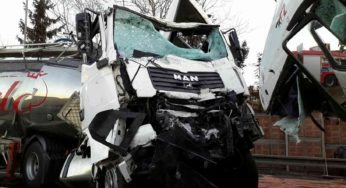 Ranní dopravní nehoda dvou kamionů u Moravské Třebové – naštěstí bez vážnějších zranění