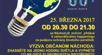 Zveme Vás na Hodinu Země do Náchoda – sobota 25. března