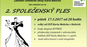2.společenský ples ZUŠ Karla Malicha – pátek 17.3.2017