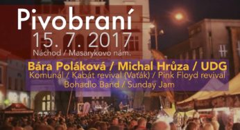 6. ročník náchodského Pivobraní – sobota 15. července – Masarykovo náměstí Náchod