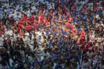 Společné cvičení kata Heian Shodan (Heian – v překladu z japonštiny klid a mír) za mír na slavnostním nástupu MS SKIF 2019 – celkem 1359 cvičenců – údaj bude zapsán do České knihy rekordů. autorem fotografií Ondřej Littera