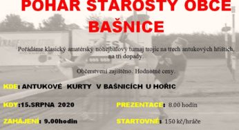 Nohejbalový turnaj trojic – Bašnice – sobota 15. srpna 2020