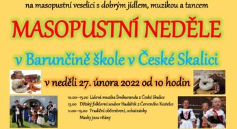 Masopustní neděle – neděle 27. února 2022 – Česká Skalice