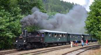12. ročník jízd nostalgických parních vlaků na trati Vrchlabí – Kunčice nad Labem – Martinice v Krkonoších – Rokytnice nad Jizerou – sobota 13. srpna 2022