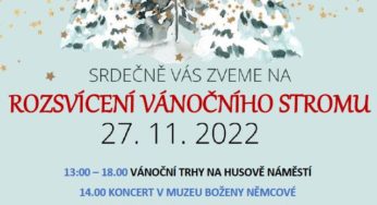 Adventí trhy a rozsvícení vánočního stromu – neděle 27. listopadu 2022 – Česká Skalice