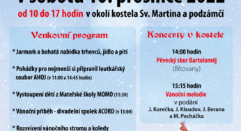 Vánoční jarmark sobota 10. prosince 2022 – Slatiňany